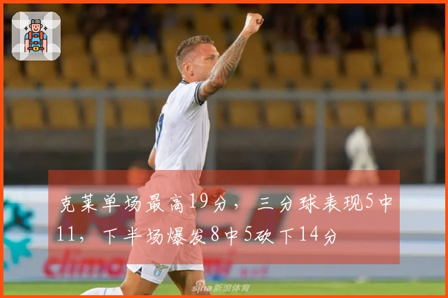 克莱单场最高19分，三分球表现5中11，下半场爆发8中5砍下14分